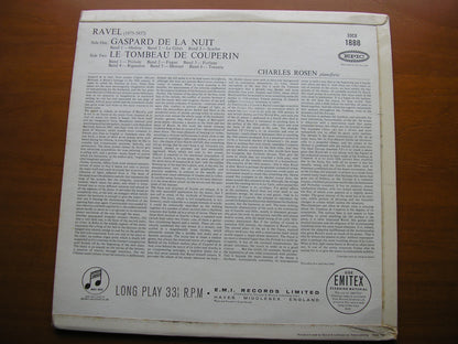 RAVEL: GASPARD DE LA NUIT / TOMBEAU DE COUPERIN     CHARLES ROSEN    33CX 1888