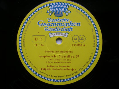 BEETHOVEN: SYMPHONY No. 5     KARAJAN / BERLIN PHILHARMONIC     138 804