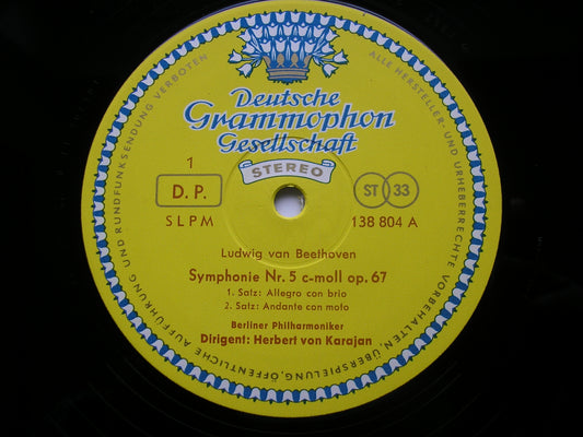 BEETHOVEN: SYMPHONY No. 5     KARAJAN / BERLIN PHILHARMONIC     138 804