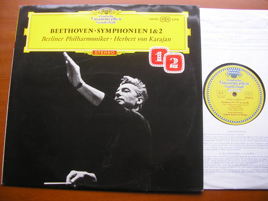 BEETHOVEN: SYMPHONIES Nos. 1 & 2     KARAJAN / BERLIN PHILHARMONIC   138 801