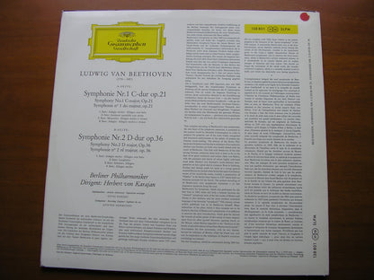 BEETHOVEN: SYMPHONIES Nos. 1 & 2     KARAJAN / BERLIN PHILHARMONIC   138 801