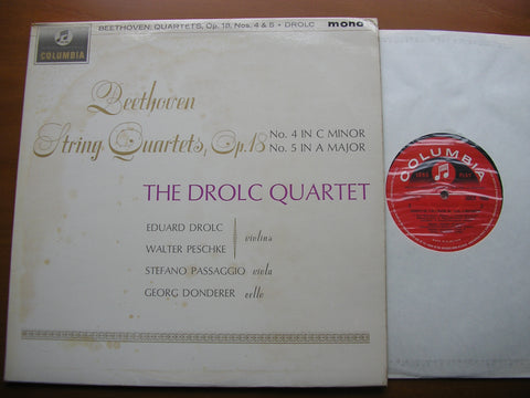 BEETHOVEN: STRING QUARTETS Nos. 4 & 5      DROLC STRING QUARTET     33CX 1886