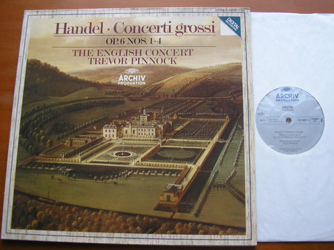 HANDEL: CONCERTI GROSSI Op. 6  Nos. 1 - 4     THE ENGLISH CONCERT / PINNOCK    410 897