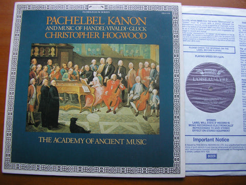 PACHELBEL / HANDEL / GLUCK / VIVALDI: ORCHESTRAL MUSIC     HOGWOOD / THE ACADEMY OF ANCIENT MUSIC    DSLO 594