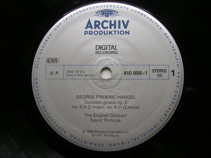 HANDEL: CONCERTI GROSSI Op. 6  Nos. 5 - 8     THE ENGLISH CONCERT / PINNOCK   410 898