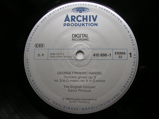 HANDEL: CONCERTI GROSSI Op. 6  Nos. 5 - 8     THE ENGLISH CONCERT / PINNOCK   410 898