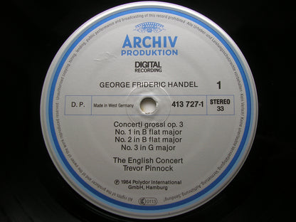 HANDEL: CONCERTI GROSSI Op. 3    THE ENGLISH CONCERT / PINNOCK   413 727