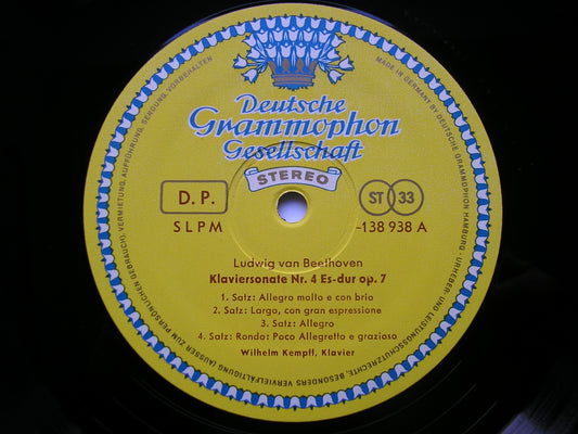 BEETHOVEN: PIANO SONATAS Nos. 4 / 9 / 10      KEMPFF      138 938