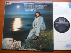 BEETHOVEN: PIANO SONATAS Nos. 8 'Pathetique' / 14 'Moonlight' / 21 'Waldstein'      LUPU      SXL 6576