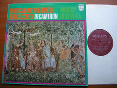 MUSIC FROM THE TIME OF BOCCACCIO'S 'DECAMERON'       MUSICA RESERVATA / JOHN BECKETT      SAL 3781