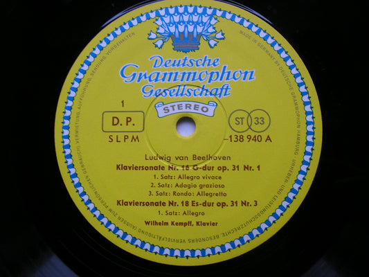 BEETHOVEN: PIANO SONATAS Nos. 16 / 18 / 22       KEMPFF        138 940