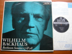 BEETHOVEN: PIANO SONATAS No. 17 'Tempest' / No. 28     WILHELM BACKHAUS      SXL 6063