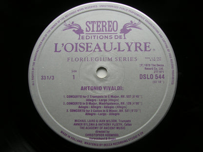 VIVALDI: SIX CONCERTOS     SOLOISTS / THE ACADEMY OF ANCIENT MUSIC / HOGWOOD   DSLO 544