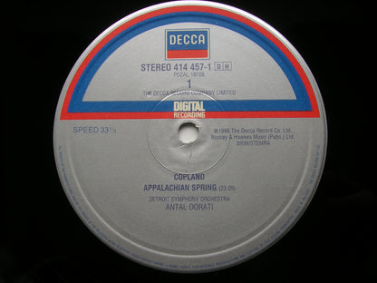 COPLAND: APPALACHIAN SPRING / STRAVINSKY: APOLLON MUSAGETE      DORATI / DETROIT SYMPHONY    414 457