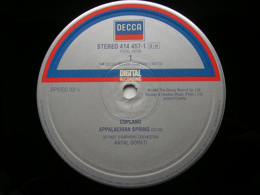 COPLAND: APPALACHIAN SPRING / STRAVINSKY: APOLLON MUSAGETE      DORATI / DETROIT SYMPHONY    414 457