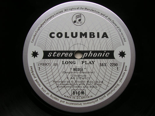SAX 2290 - 2  CHERUBINI: MEDEA     CALLAS / SCOTTO / PICCHI / LA SCALA / SERAFIN
