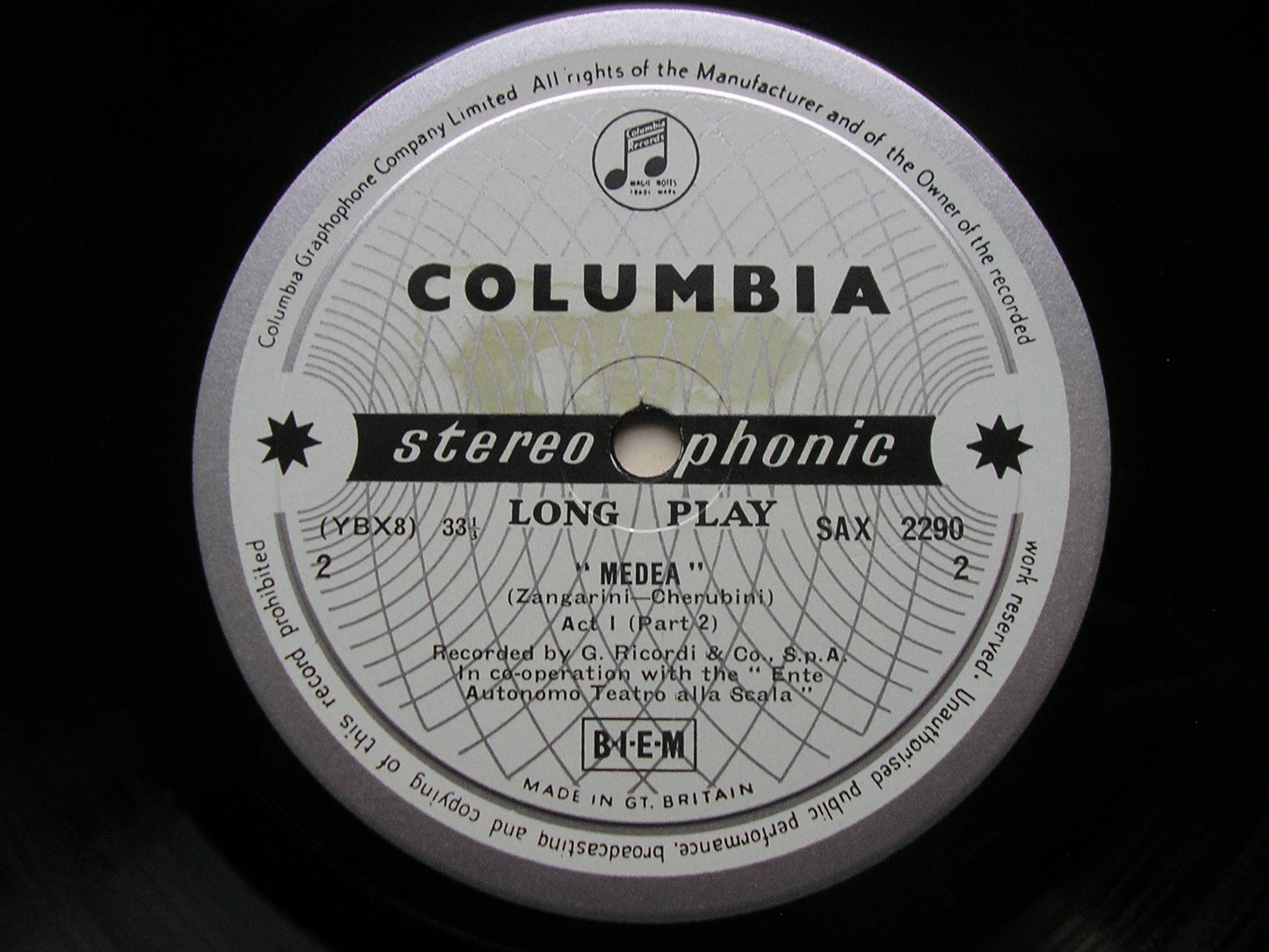 SAX 2290 - 2  CHERUBINI: MEDEA     CALLAS / SCOTTO / PICCHI / LA SCALA / SERAFIN