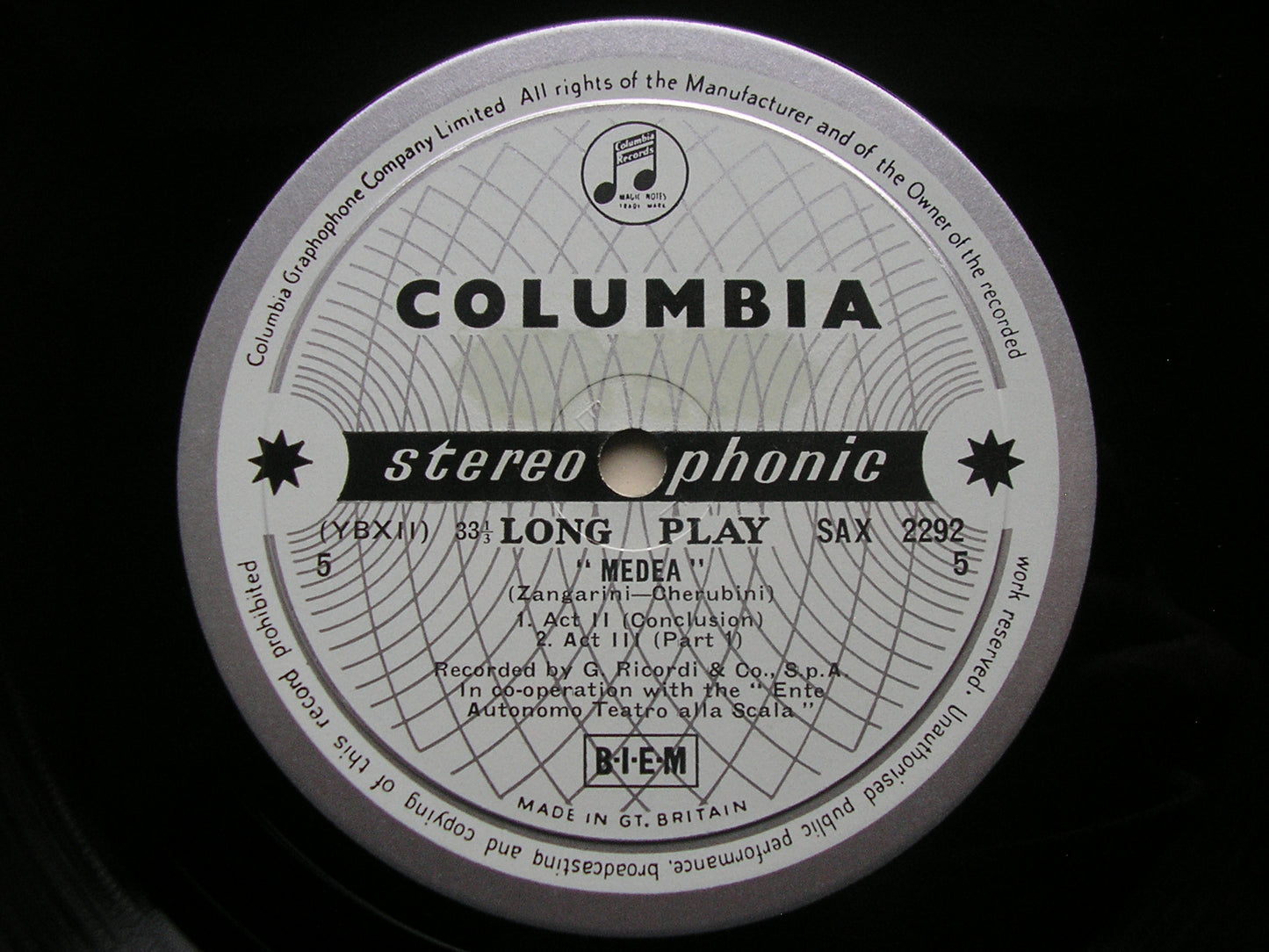 SAX 2290 - 2  CHERUBINI: MEDEA     CALLAS / SCOTTO / PICCHI / LA SCALA / SERAFIN