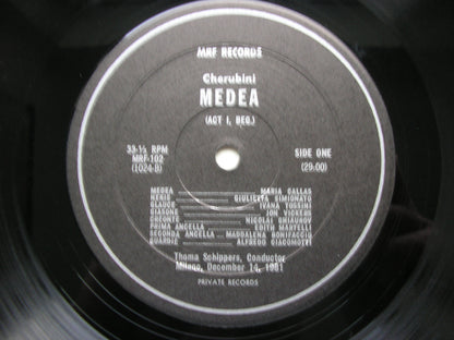 CHERUBINI: MEDEA     CALLAS recorded live at La Scala in complete performances from 1953 & 1961     4 LP     MRF 102