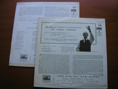 BEETHOVEN: SYMPHONY No. 9 'Choral'     SOLOISTS / BAYREUTH FESTIVAL ORCHESTRA / FURTWANGLER     ALP 1286 / 7
