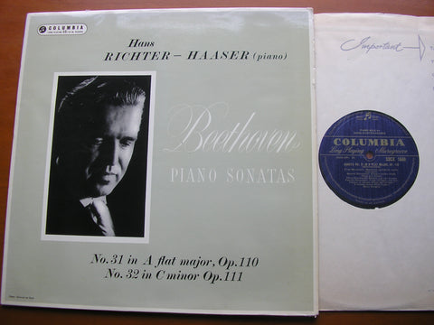 BEETHOVEN: PIANO SONATAS Nos. 31 & 32       HANS RICHTER-HAASER      33CX 1666