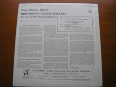 BEETHOVEN: PIANO SONATAS Nos. 27 & 29 'Hammerklavier'     HANS RICHTER-HAASER      33CX 1762