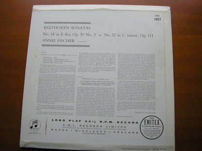 BEETHOVEN: PIANO SONATAS Nos. 18 & 32      ANNIE FISCHER       33CX 1809