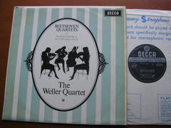 BEETHOVEN: STRING QUARTETS Nos. 10 in E  & 11 in F     THE WELLER QUARTET    SXL 6148