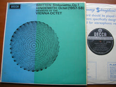 BRITTEN: SINFONIETTA Op. 1 / HINDEMITH: OCTET       THE VIENNA OCTET      SXL 6208