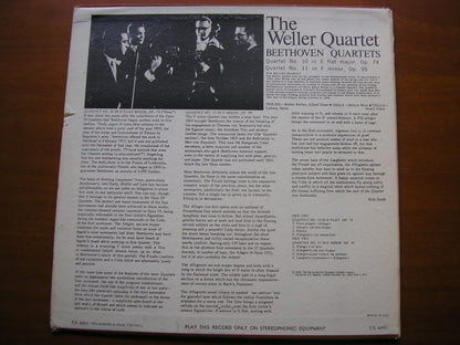 BEETHOVEN: STRING QUARTETS Nos. 10 in E / 11 in F      THE WELLER QUARTET     CS 6431
