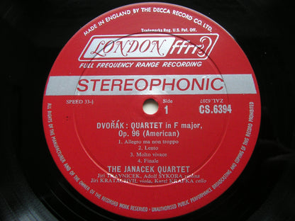DVORAK: STRING QUARTETS in F Op. 96 'American' / in D Op. 34       THE JANACEK QUARTET      CS 6394