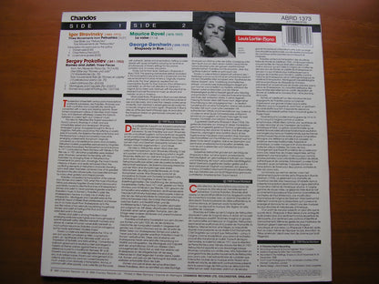 20th CENTURY ORIGINAL PIANO TRANSCRIPTIONS; STRAVINSKY / GERSHWIN / RAVEL / PROKOFIEV      LOUIS LORTIE     ABRD 1373