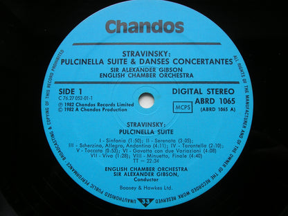 STRAVINSKY: PULCINELLA SUITE / DANSES CONCERTANTES     GIBSON / ENGLISH CHAMBER ORCHESTRA    ABRD 1065