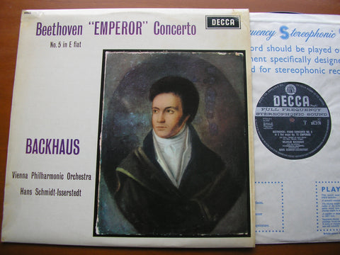 BEETHOVEN: PIANO CONCERTO No. 5 'Emperor'     BACKHAUS / VIENNA PHILHARMONIC / SCHMIDT-ISSERSTEDT    SXL 2179