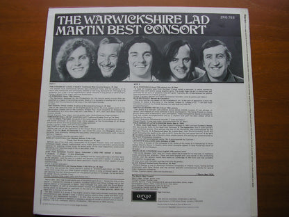 THE WARWICKSHIRE LAD: MORLEY / BELLMAN / HOLCOMBE / DE VANTADORN / JOHNSON      MARTIN BEST CONSORT      ZRG 765