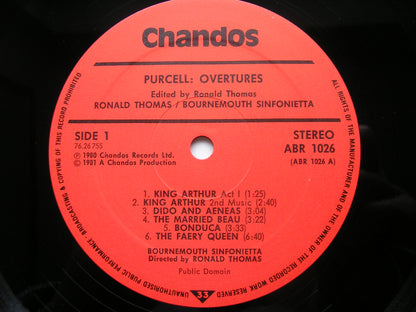 PURCELL: OVERTURES    RONALD THOMAS / BOURNEMOUTH SINFONIETTA    ABR 1026