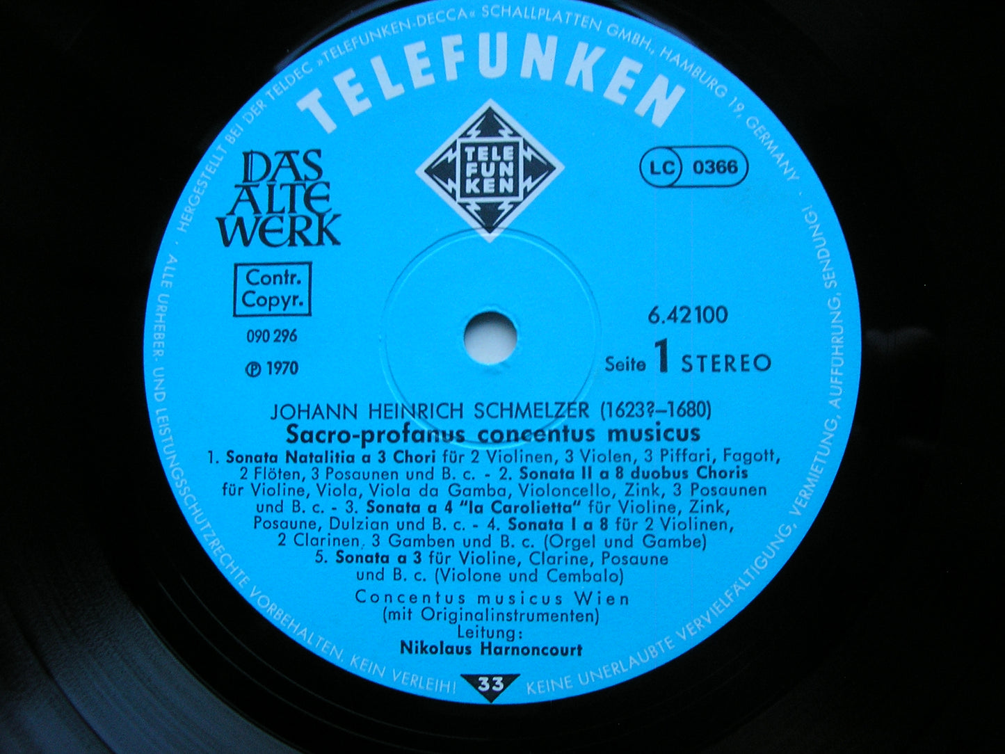 SCHMELZER: SACRO-PROFANUS CONCENTUS MUSICUS 1662         HARNONCOURT / CONCENTUS MUSICUS VIENNA     6.42100