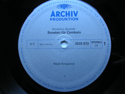 DOMENICO SCARLATTI: 18 SONATAS FOR HARPSICHORD        KIRKPATRICK      2533 072
