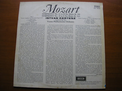 MOZART: SYMPHONIES Nos. 33 & 39     ISTVAN KERTESZ / VIENNA PHILHARMONIC     SXL 6056