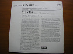 STRAVINSKY: RENARD / MAVRA / SCHERZO A LA RUSSE     SOLOISTS / ANSERMET / SUISSE ROMANDE    SXL 6171