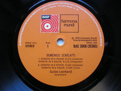 DOMENICO SCARLATTI: TEN SONATAS      GUSTAV LEONHARDT     BAC 3068