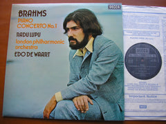 BRAHMS: PIANO CONCERTO No. 1     RADU LUPU / LONDON PHILHARMONIC / EDO DE WAART     SXL 6728