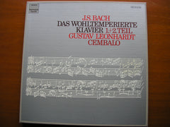 BACH: THE WELL TEMPERED CLAVIER Parts 1 & 2      GUSTAV LEONHARDT    5 LP      153 99 752/756