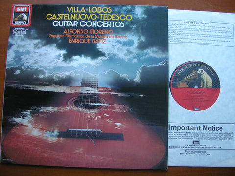 CASTELNUOVO-TEDESCO & VILLA-LOBOS: GUITAR CONCERTOS     MORENO / MEXICO / BATIZ     27 0330