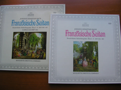 BACH: FRENCH SUITES Nos. 1 - 6  BWV 812 - 817     HUGUETTE DREYFUS     2533 138 / 139