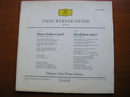 HENZE: MUSES OF SICILY / MORALITIES      SOLOISTS / DRESDEN STAATSKAPELLE / LEIPZIG GEWANDHAUS / HENZE     139 374