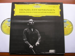 HENZE: FIVE SYMPHONIES      HANS WERNER HENZE / BERLIN PHILHARMONIC ORCHESTRA    2 LP      139 203 / 4