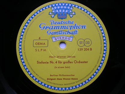 HENZE: FIVE SYMPHONIES      HANS WERNER HENZE / BERLIN PHILHARMONIC ORCHESTRA    2 LP      139 203 / 4