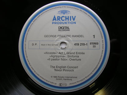 HANDEL: SIX OVERTURES    THE ENGLISH CONCERT / TREVOR PINNOCK     419 219