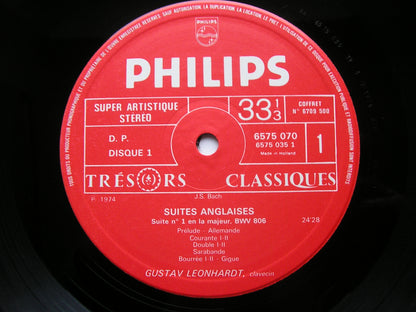 BACH: ENGLISH SUITES / FRENCH SUITES   GUSTAV LEONHARDT   5 LP      6709 500